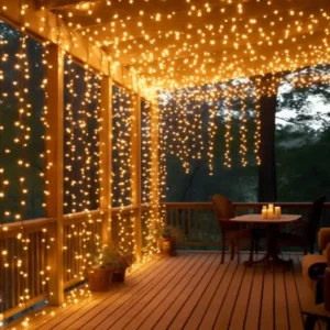 Guirnaldas de luces cálidas