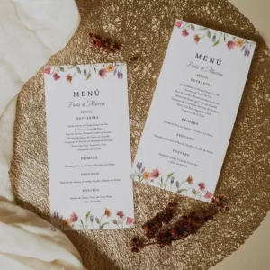 Minuta de boda