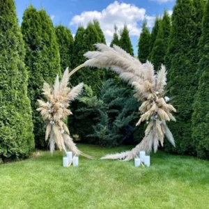Backdrop de Flores Secas y Pampas