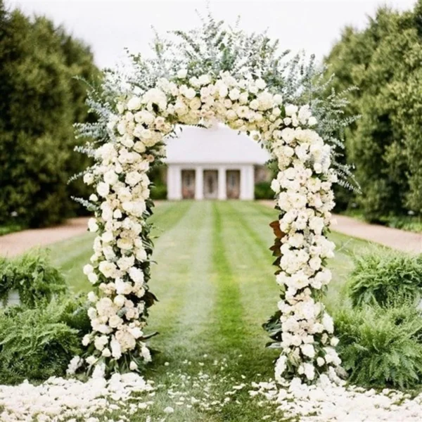 Arco floral blanco